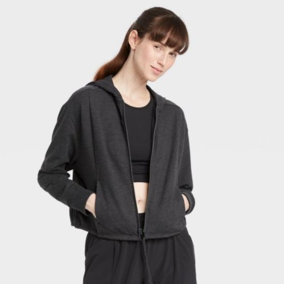 all in motion Tops - All In Motion S Small Hoodie French Terry Gray New